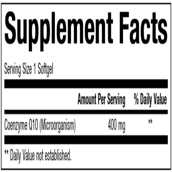 CoQ10 400 mg Bioclinic Naturals