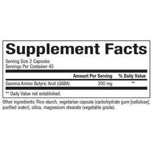 GABA-Pro 100mg Natural Bioclinic Naturals