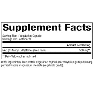 NAC 500mg Bioclinic Naturals