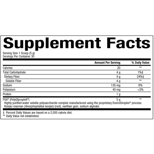 PGX Granules Fiber Unflavored Bioclinic Naturals