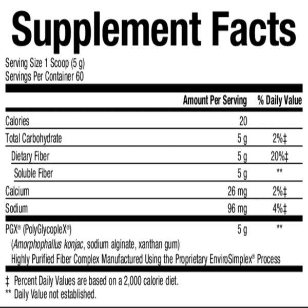 PGX Granules Fiber Unflavored 300 g Bioclinic Naturals