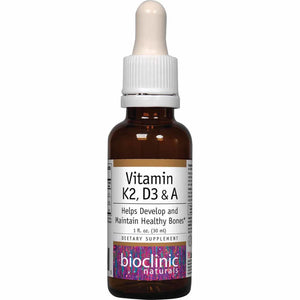 Vitamin K2, D3 & A Bioclinic Naturals