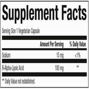 Bioclinic Naturals R-Alpha-Lipoic Acid 100mg