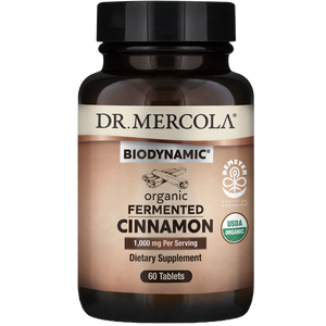 Dr. Mercola High Qulaity Biodynamic Organic Fermented Cinnamon Dietary Supplement 60 Tablets for Overall Wellbeing. 
