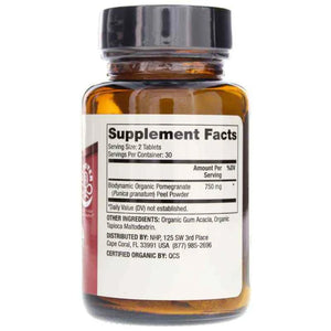 Dr. Mercola Biodynamic Organic Pomegranate Peel Dietary Supplement of 60 Tablets