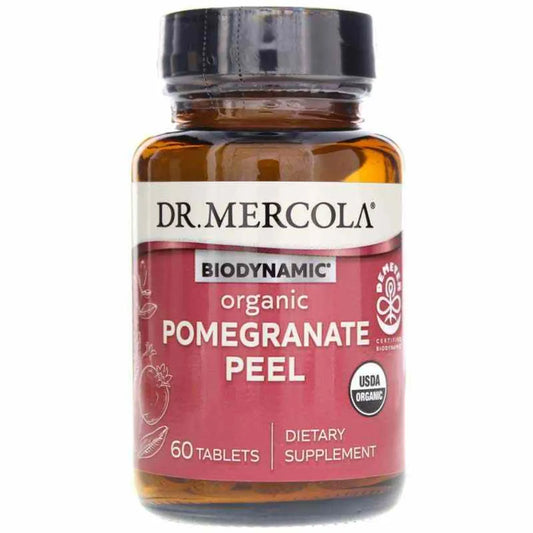 Dr. Mercola Biodynamic Organic Pomegranate Peel Dietary Supplement of 60 Tablets