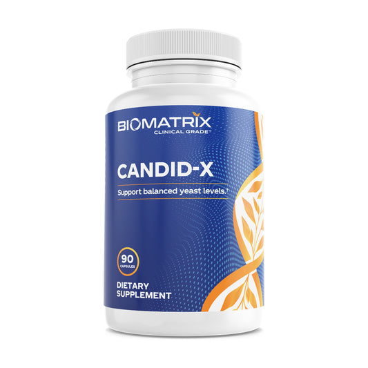 Shop for BioMatrix's Candid-X - 90 capsules | Supports Healthy Gut Bacteria and Microbiome Balance