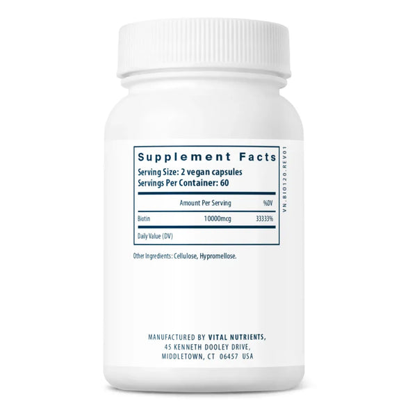 Biotin 10mg by Vital Nutrients at Nutriessential.com