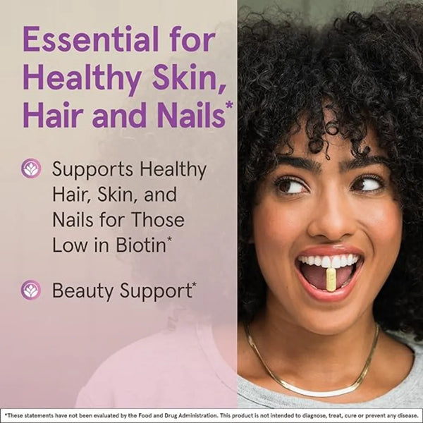 Biotin 5 mg by Jarrow Formulas - Support Healthy Skin, Hair and Nails