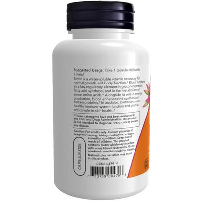 Biotin Extra Strength 10 mg NOW