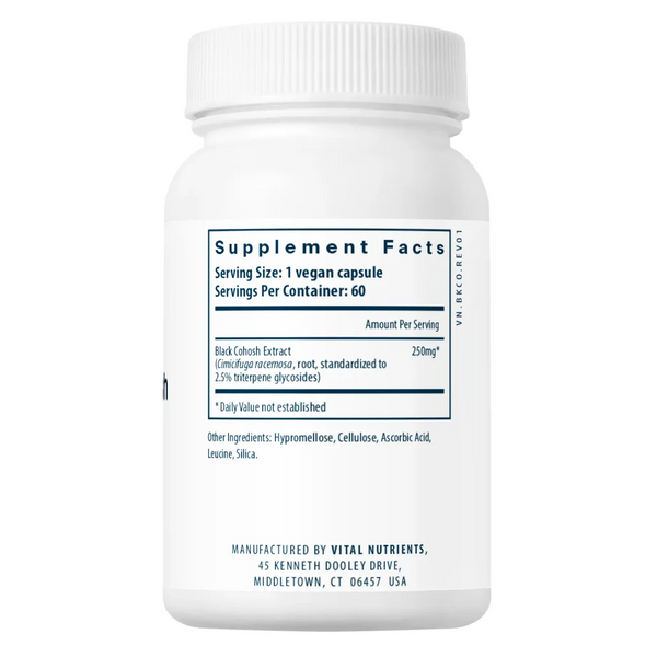 Black Cohosh Extract 250 mg by Vital Nutrients at Nutriessential.com