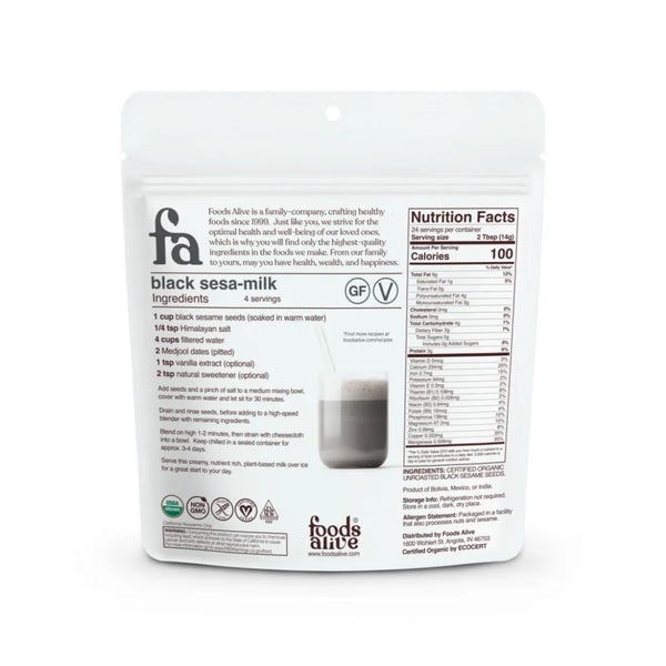 Black Sesame Seeds Organic