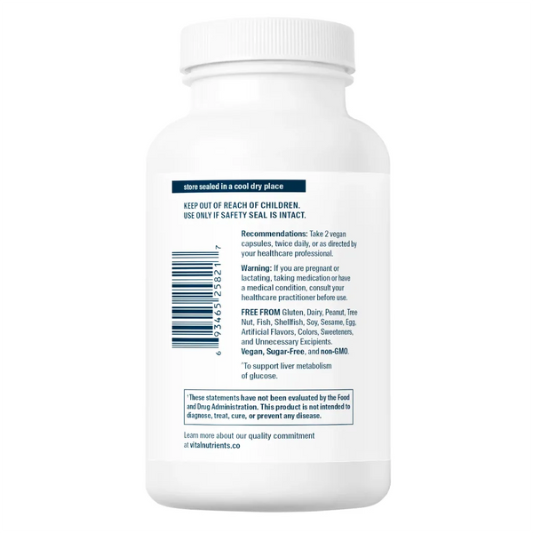 About Blood Sugar Support by Vital Nutrients - 60 Vegetarian Capsules | Keeps Your Body Active and Energetic