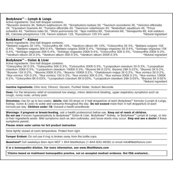 BodyAnew Detox Multi-Pack MediNatura