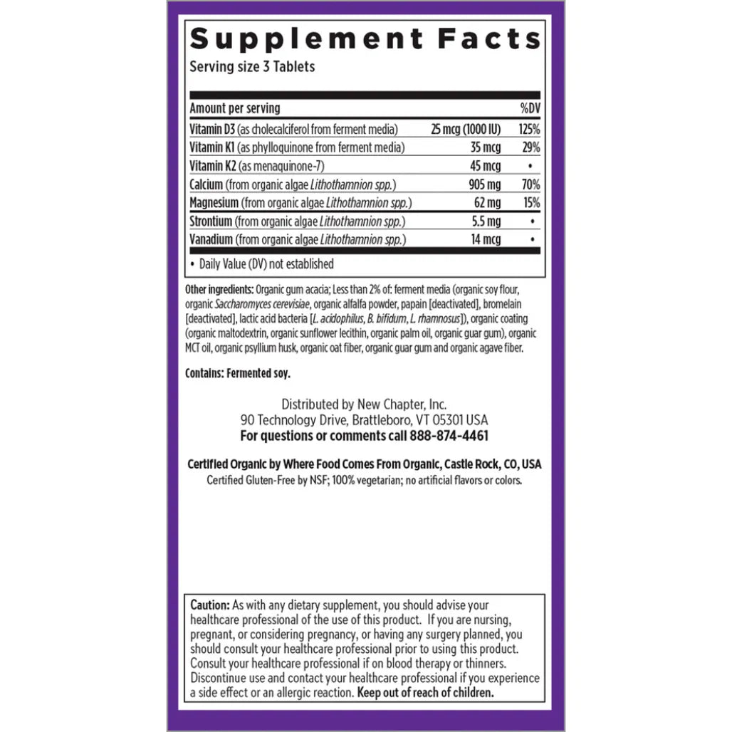 Chapter Ingridient New Chapter Bone Strength Take Care 30 Tabs | Nutriessential