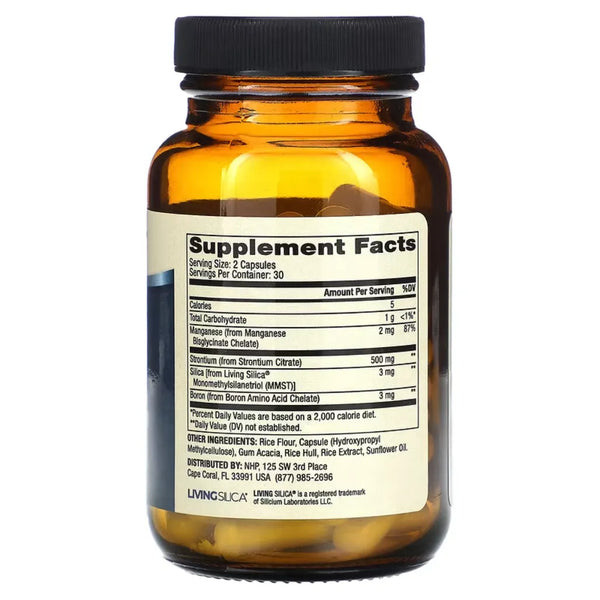 Dr. Mercola Bone Support with Strontium and Boron with 60 Capsules Maintains Bone Strength 