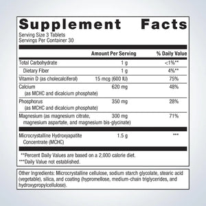 Metagenics Bone Builder with Magnesium supplement ingredients