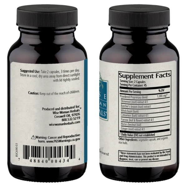 Bottoms Up Capsules Wise Woman Herbals