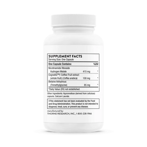 Thorne Brain Factors 30 caps supplement facts