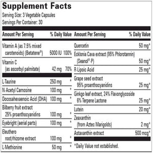 Brilliant Vision with Seanol-P 90 vcaps Progressive Labs