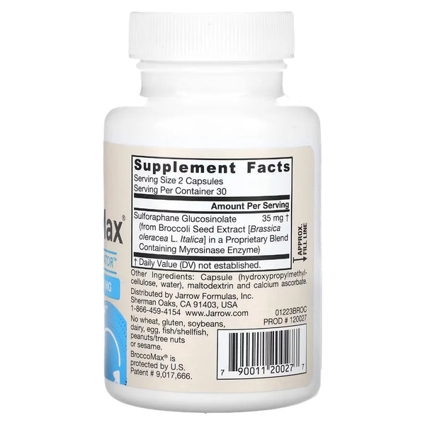 BroccoMax by Jarrow Formulas Supplement Facts