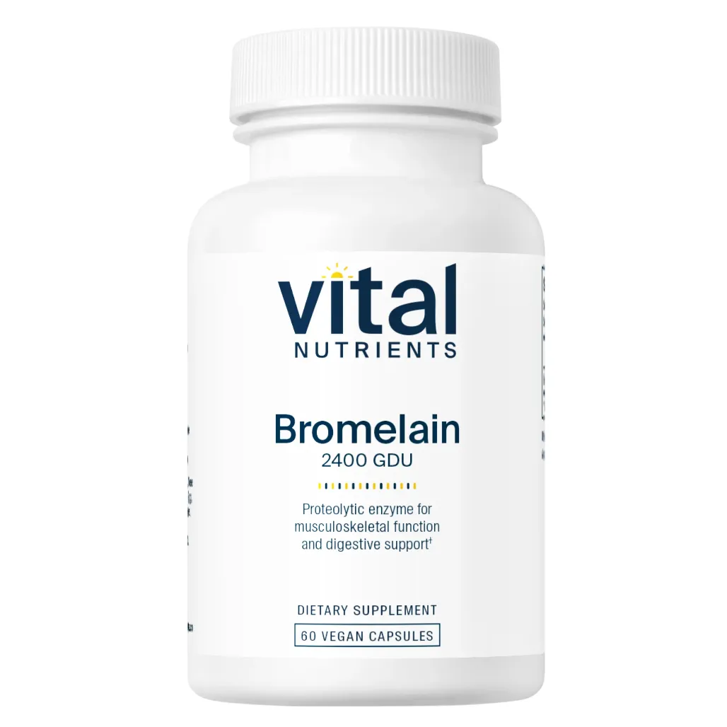 Vital Nutrients Bromelain 375mg, 2400 GDU - Supports a Healthy Digestive System
