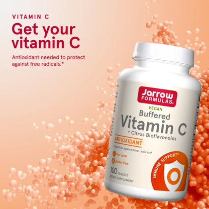 Buffered-Vitamin C + Citrus Bioflavanoids 750 mg by Jarrow Formulas at Nutriessential.com