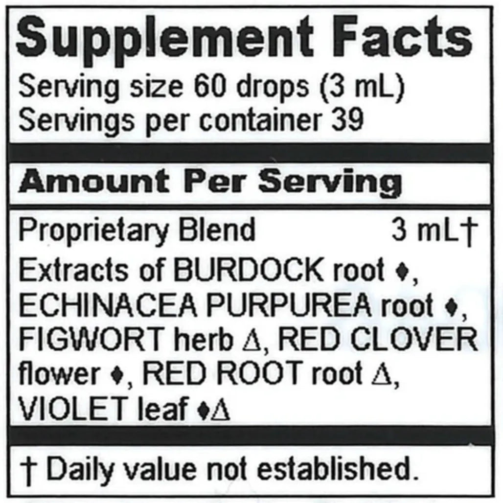 Burdock/Red Root Compound 2 oz Herbalist Alchemist