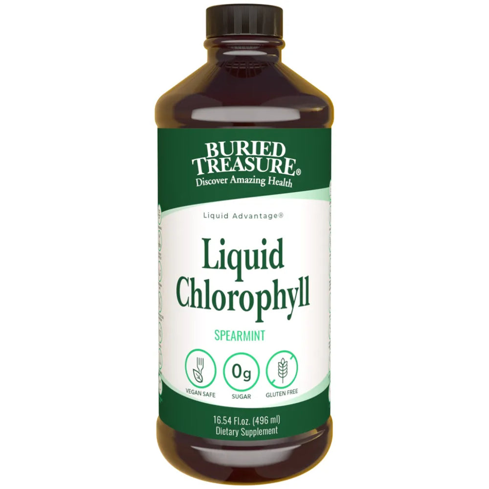 Liquid Chlorophyll Spearmint by Buried Treasure at Nutriessential.com