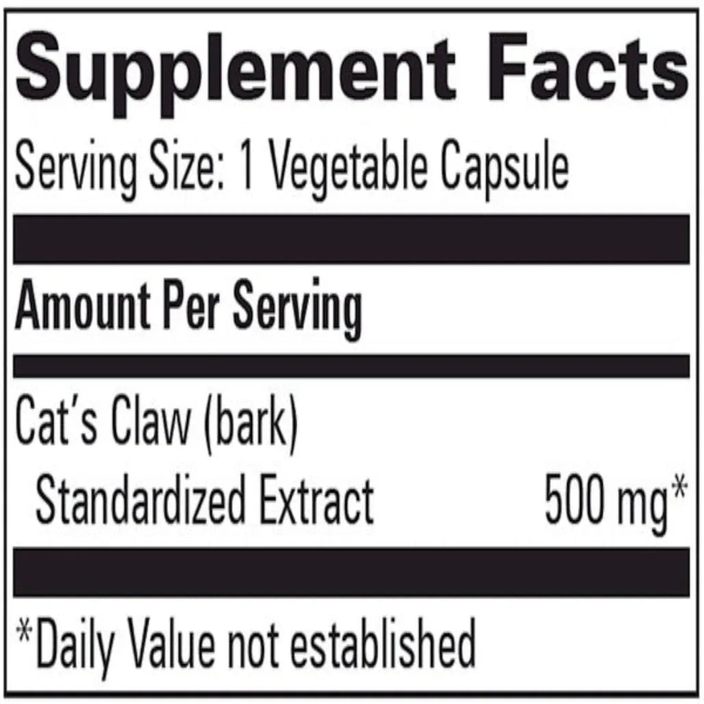 CAT'S CLAW 500 MG Progressive Labs