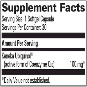 COQ10 UBIQUINOL 30 GELS Progressive Labs