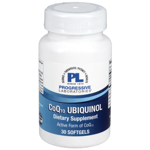 COQ10 UBIQUINOL 30 GELS Progressive Labs