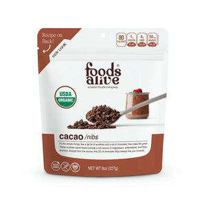 Cacao Nibs Organic by Foods Alive at Nutriessential.com