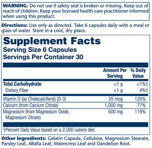 Cal Mag D-3 Citrate 2:1