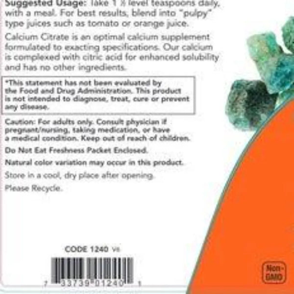 Calcium Citrate Powder NOW