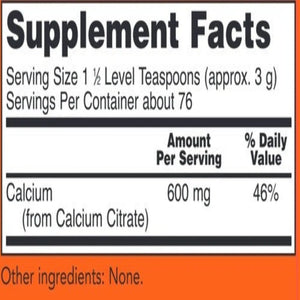 Calcium Citrate Powder NOW