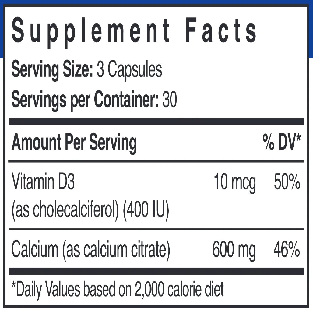 Calcium Citrate w Vit-D3 Patient One