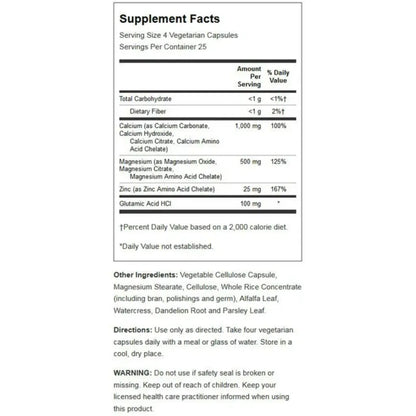 Calcium Magnesium Zinc Solaray