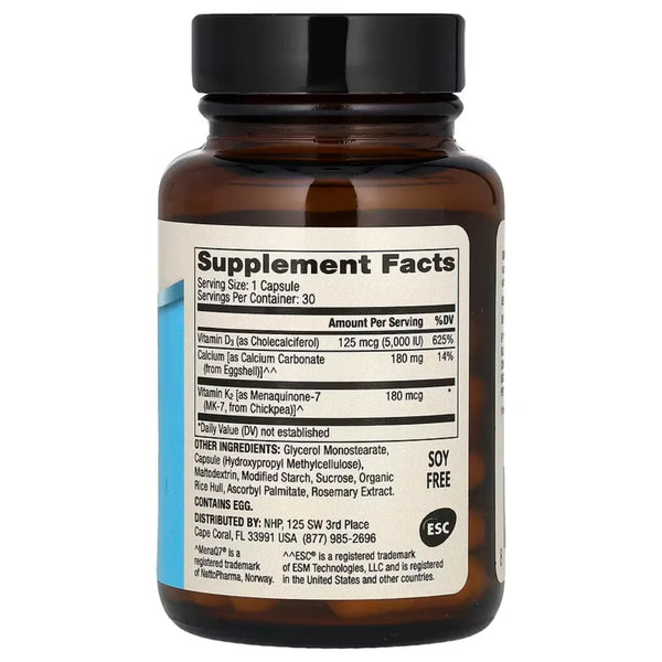 Calcium with Vitamins D3 and K2 by Dr. Mercola at Nutriessential.com