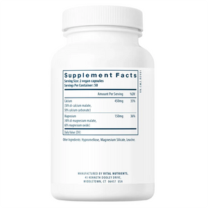 Ingredients of Calcium & Magnesium Dietary Supplement - Calcium, Leucine, Magnesium