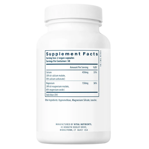 Ingredients of Calcium & Magnesium Dietary Supplement - Calcium, Leucine, Magnesium