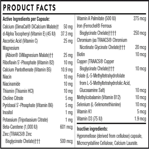 Canine Basic Nutrients Thorne Vet