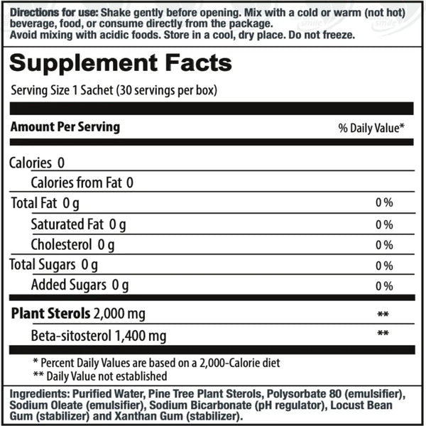 Cardiosmile, Liquid Plant Sterols, 2000mg