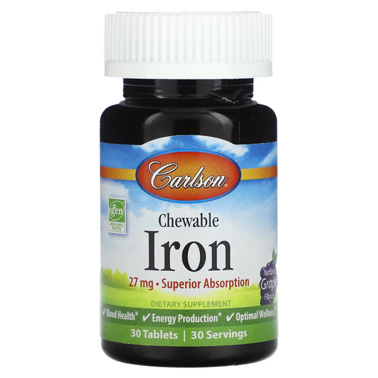 Chew-Iron 27 mg Carlson Labs