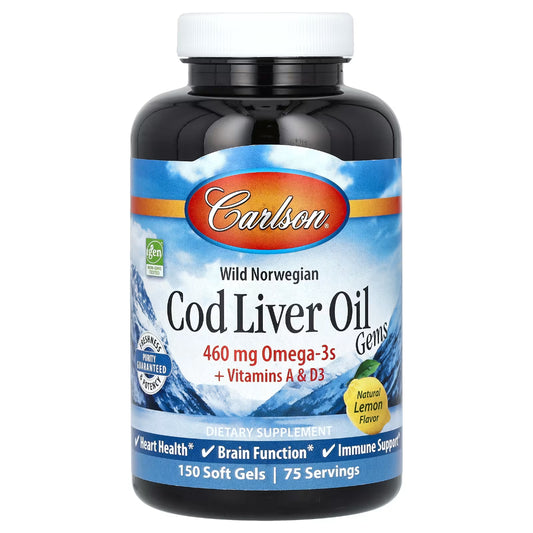 Cod Liver Oil 460 mg Carlson Labs
