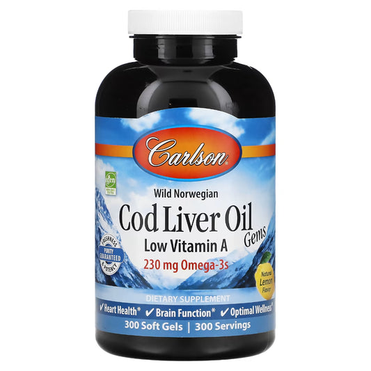 Cod Liver Oil Low Vit A Carlson Labs