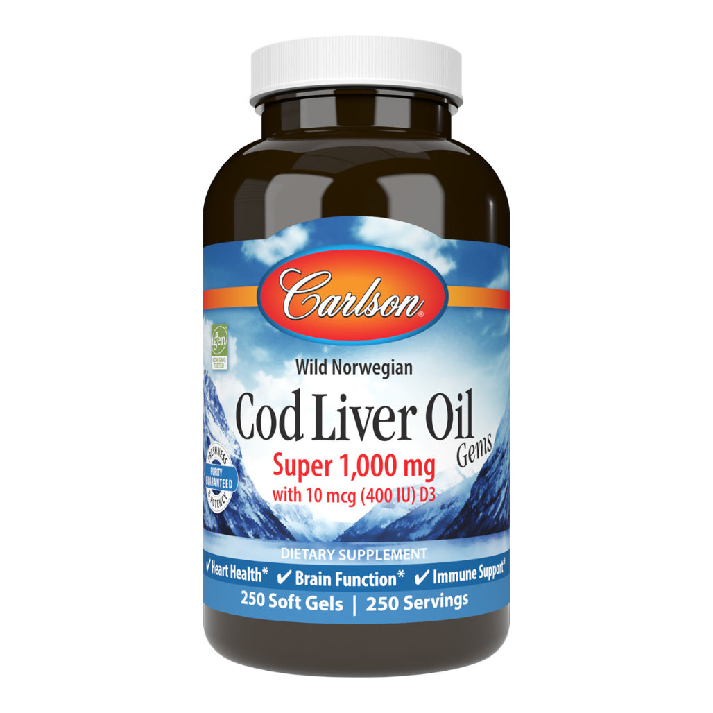 Super Cod Liver Oil 1000 mg Carlson Labs