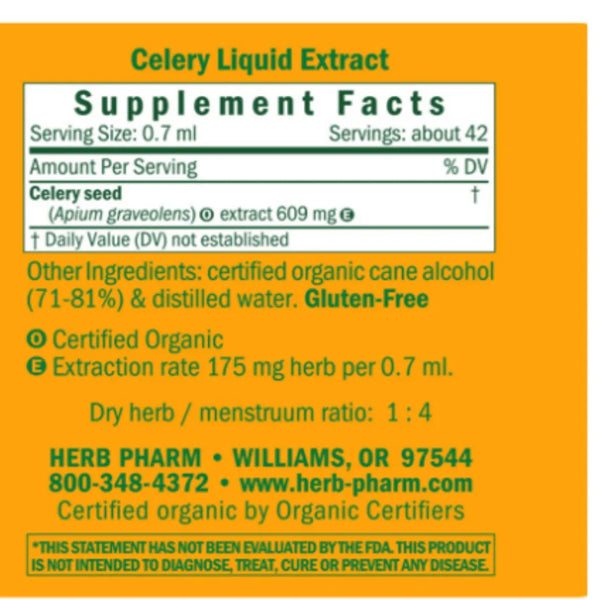 Celery Herb Pharm ingredients