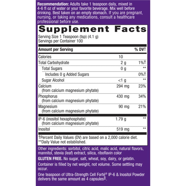 Cell-Forte-wIP-6 Inositol-powder-14.6-oz-natures-way