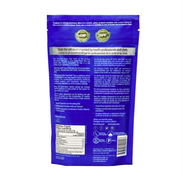 Celtic Sea Salt® Fine Ground Half Pound Bag Celtic Sea Salt